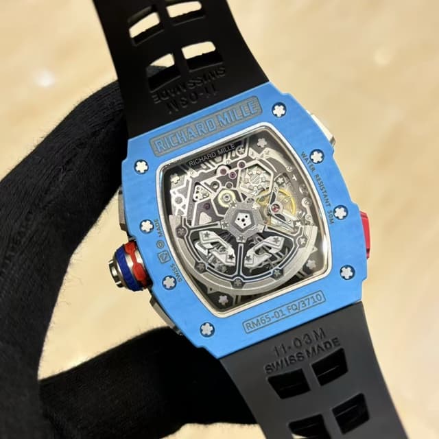 YupooPA 2025 Richard Mille RM65-01 Watch Vibrant Yellow & Tiffany Blue | Yupoo Rep Watches image 8