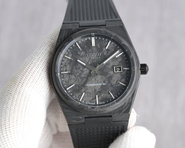 Best quanlity Rep Watches Tissot PRX Poweramtic 80 Black Warrior Carbon Fiber Watch | Yupoo image 2