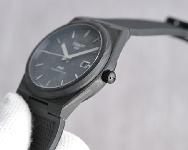 Best quanlity Rep Watches Tissot PRX Poweramtic 80 Black Warrior Carbon Fiber Watch | Yupoo image 6