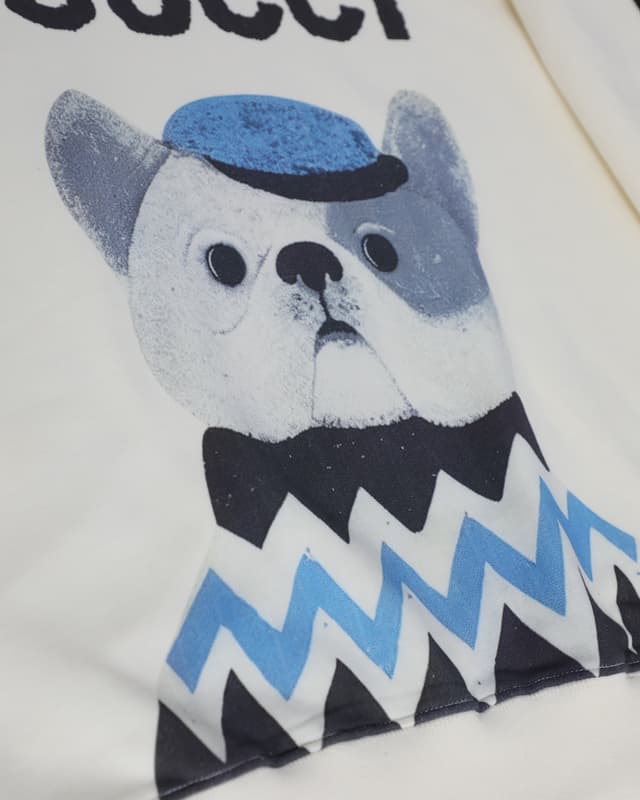 YupooPA GUCCI Blue Hat Puppy Print Crewneck Sweatshirt 2025 | Yupoo Rep Clothing image 8
