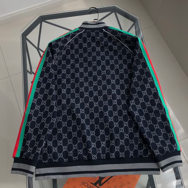 YupooPA Gucci 2025SS New Webbing All-Print Logo Patchwork Couples' Jacket | Yupoo Rep Clothing image 2