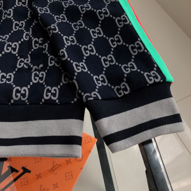 YupooPA Gucci 2025SS New Webbing All-Print Logo Patchwork Couples' Jacket | Yupoo Rep Clothing image 6