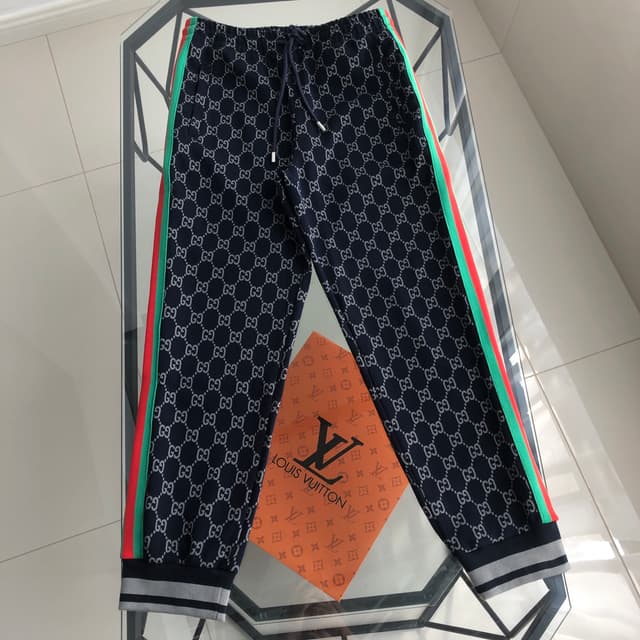 YupooPA Gucci 2025SS New Webbing Print Logo Couples Sweatpants | Yupoo Rep Clothing image 1