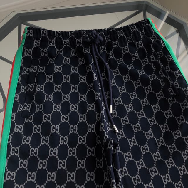 YupooPA Gucci 2025SS New Webbing Print Logo Couples Sweatpants | Yupoo Rep Clothing image 3