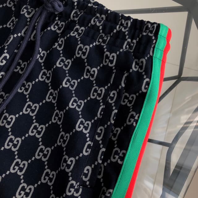 YupooPA Gucci 2025SS New Webbing Print Logo Couples Sweatpants | Yupoo Rep Clothing image 4