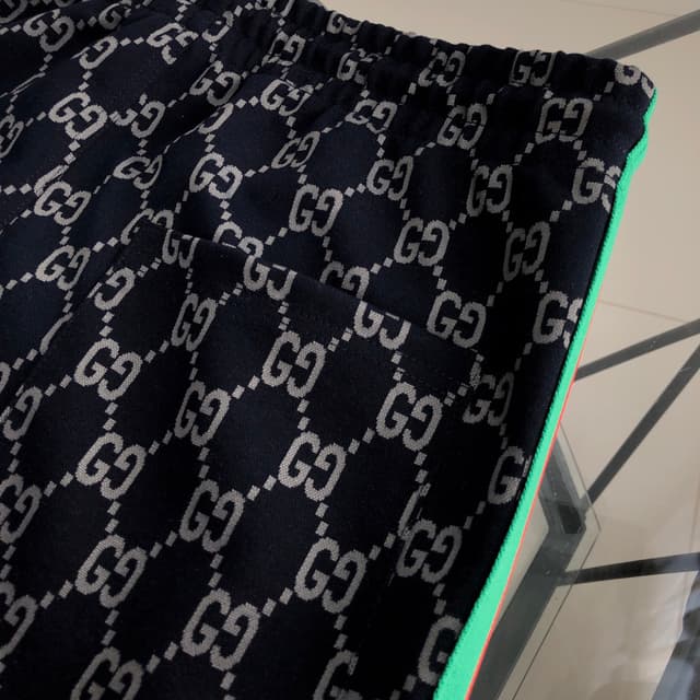 YupooPA Gucci 2025SS New Webbing Print Logo Couples Sweatpants | Yupoo Rep Clothing image 7