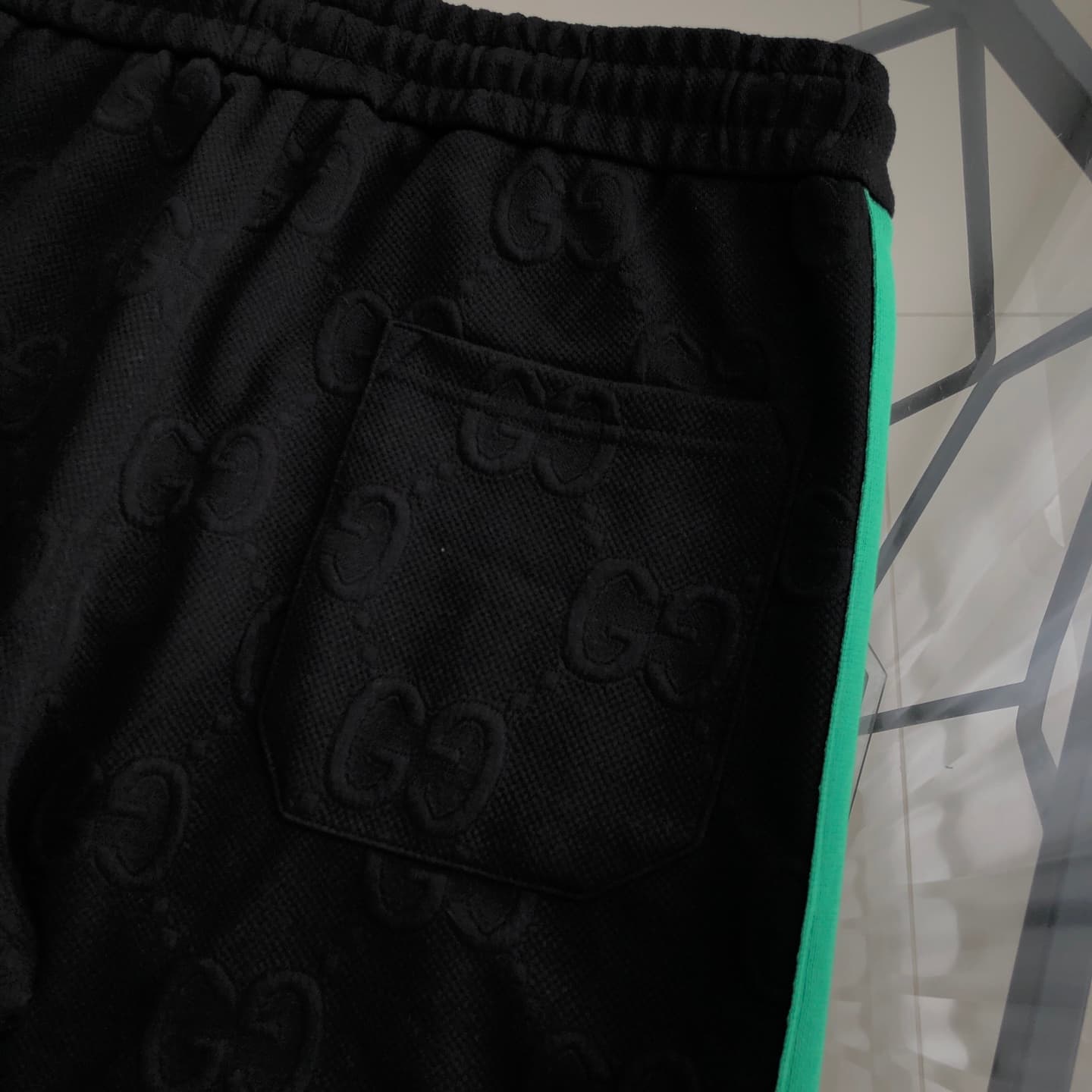 YupooPA Gucci 25SS All - Print Logo Patchwork Couples' Sweatpants 001 image 7