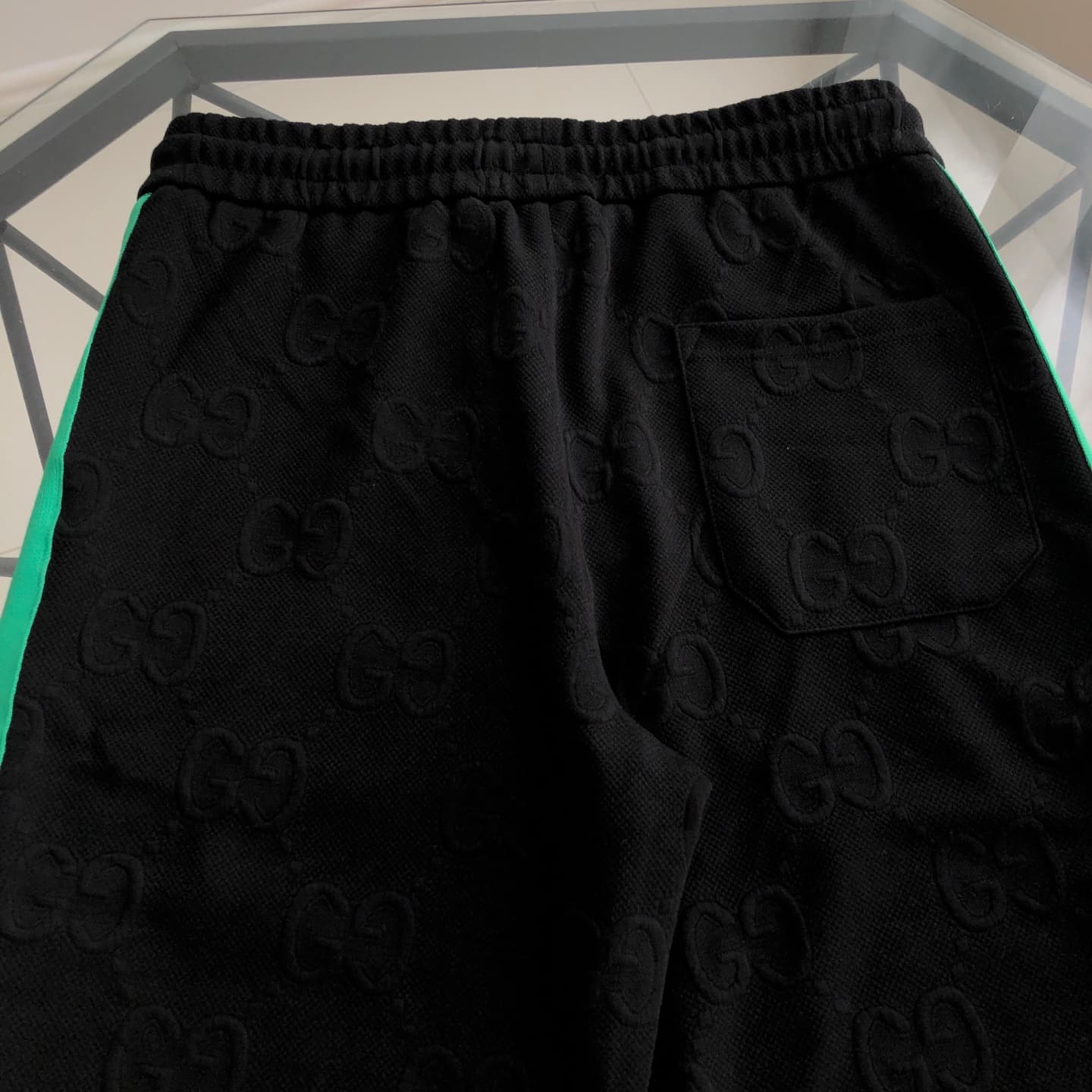 YupooPA Gucci 25SS All - Print Logo Patchwork Couples' Sweatpants 001 image 6