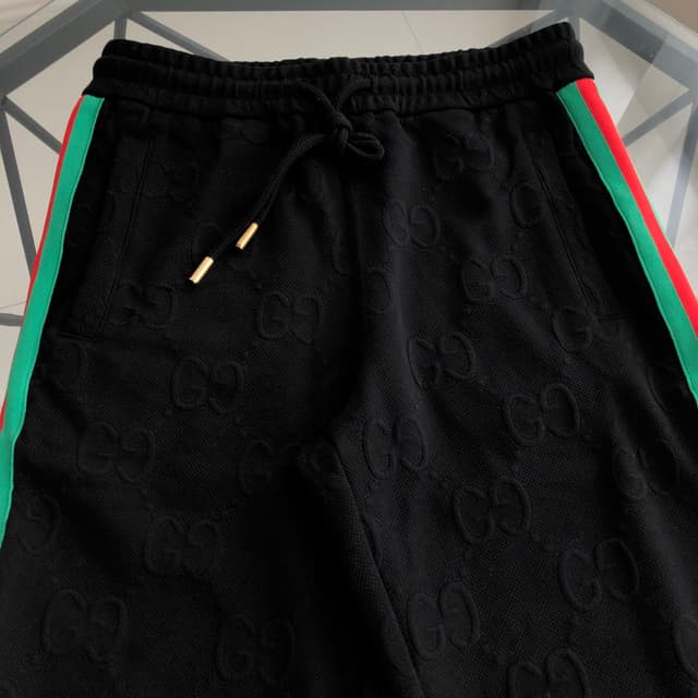 YupooPA Gucci 25SS New Webbing Print Logo Couples Sweatpants | Yupoo Rep Clothing image 3