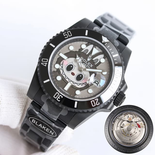 YupooPA Rolex & Labubu B33 BLAKEN Ltd Pink Submariner 40mm | Yupoo Rep Watches image 3