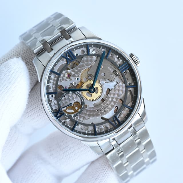 YupooPA Tissot Le Locle Skeleton Rep | 42mm Manual Wind Watch | Yupoo image 1