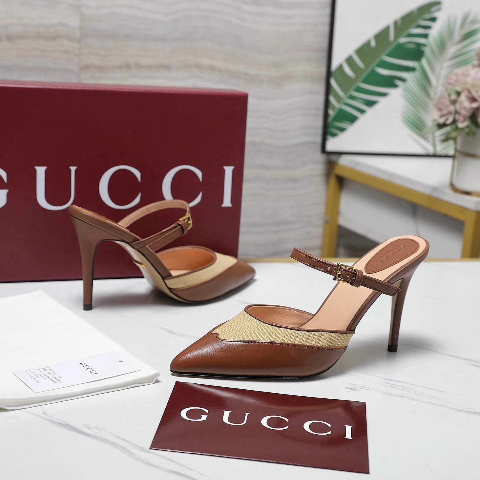 Yupoo Shoes | Rep Shoes Gucci Chain Crystal Mule Heels – 2026 Summer