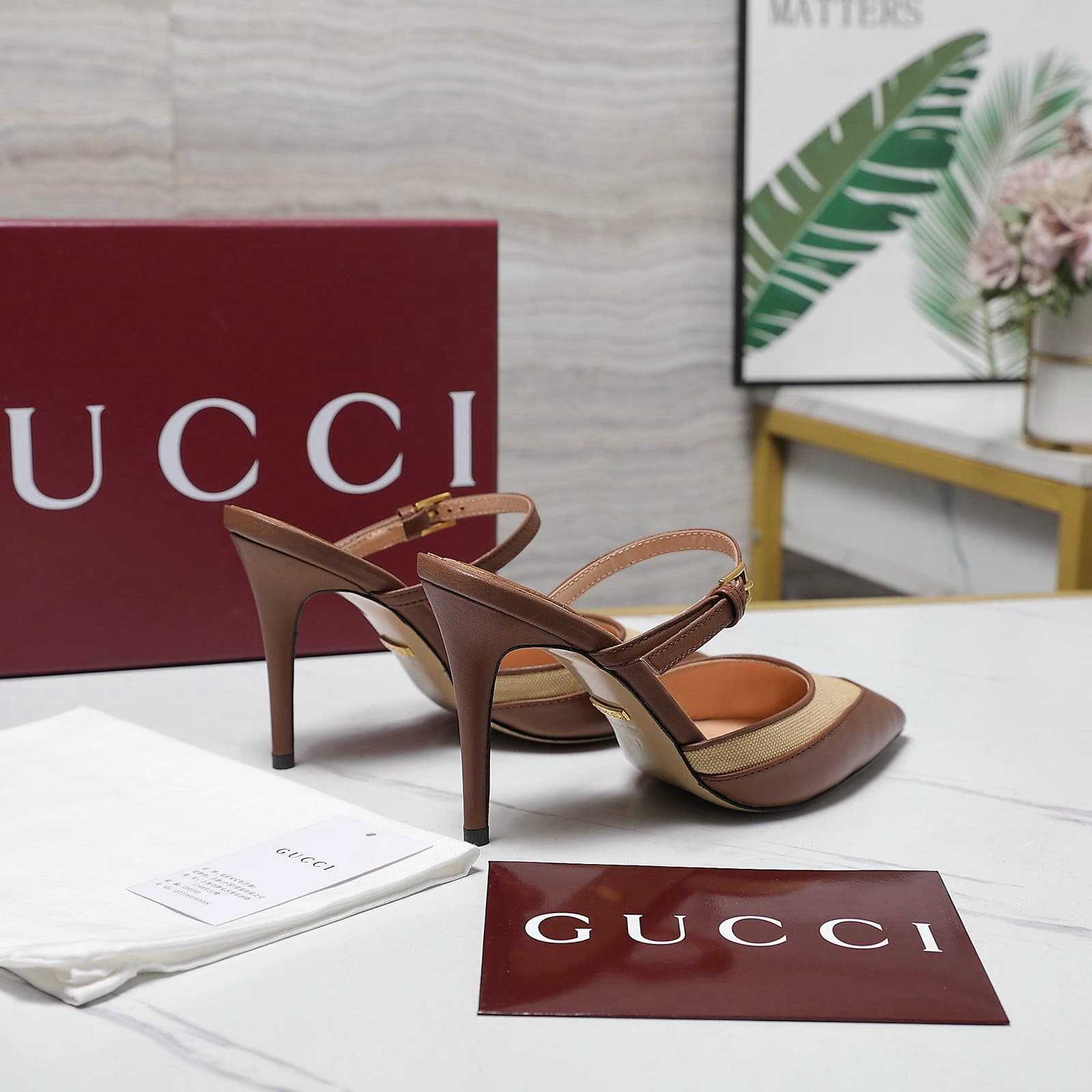 Yupoo Shoes | Rep Shoes Gucci Chain Crystal Mule Heels – 2026 Summer image 2