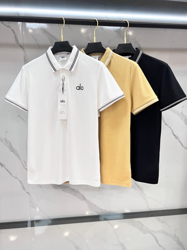 Yupoo alo 2025 Premium Business Polo Shirt Black White | Rep Clothing image 3