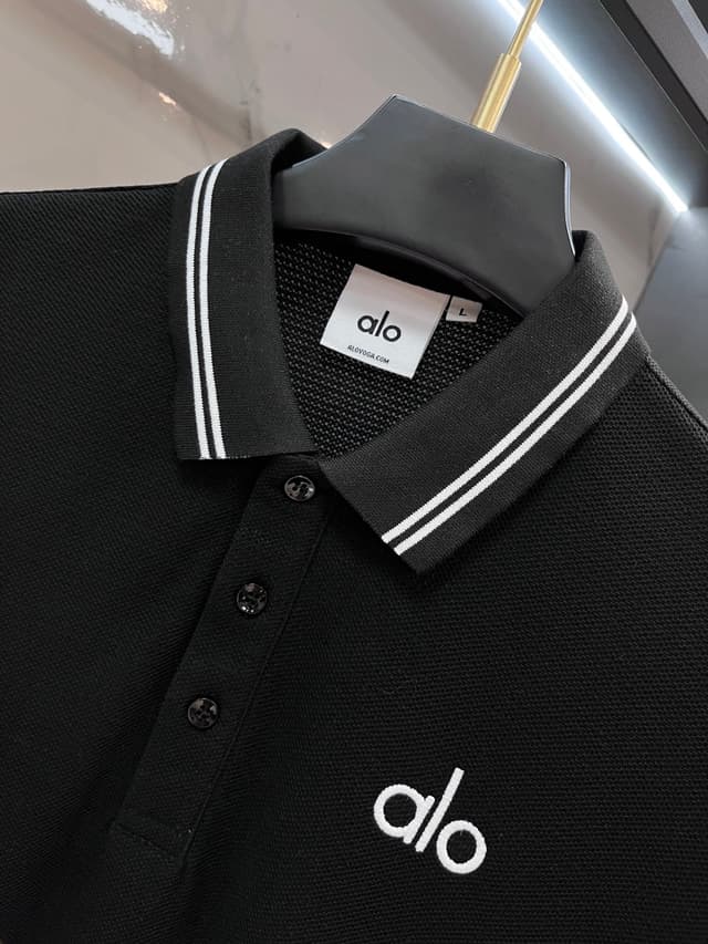 Yupoo alo 2025 Premium Business Polo Shirt Black White | Rep Clothing image 5
