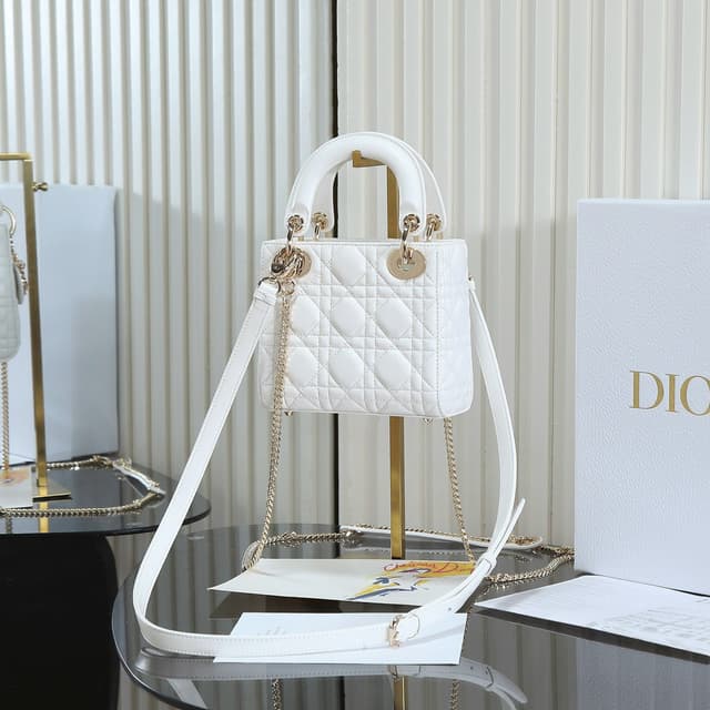 Yupoo bag | Rep Bag Christian Dior Lady Dior Mini – White image 3