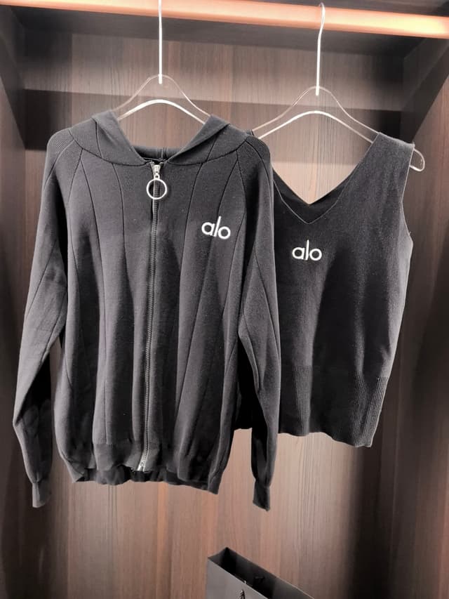 alo Jacket suit Yupoo clothes Sportswear black 014 | Rep Clothing image 8