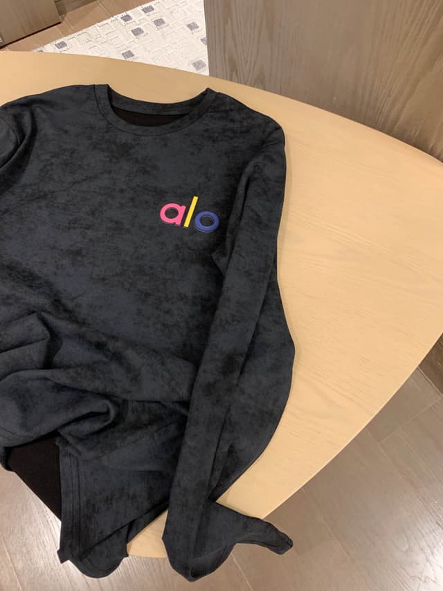 alo long sleeve Yupoo clothes cotton Black 003 | Rep Clothing image 6