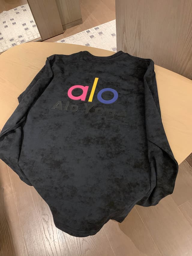 alo long sleeve Yupoo clothes cotton Black 003 | Rep Clothing image 8