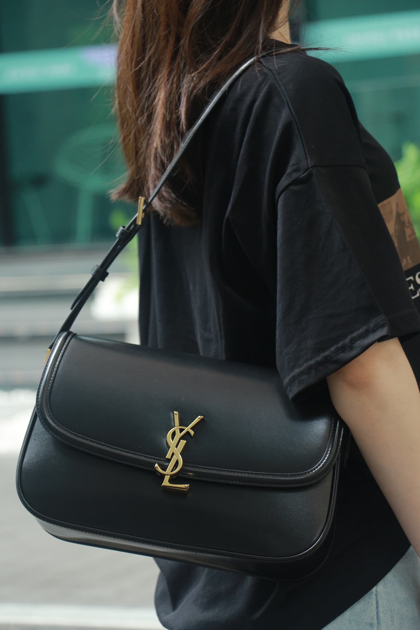 Saint Laurent Solferino Large Box Leather Bag Black Cassandre Lock | Yupoo Rep Bags image 1