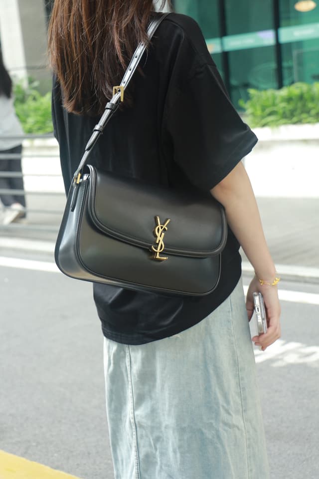Saint Laurent Solferino Large Box Leather Bag Black Cassandre Lock | Yupoo Rep Bags image 2