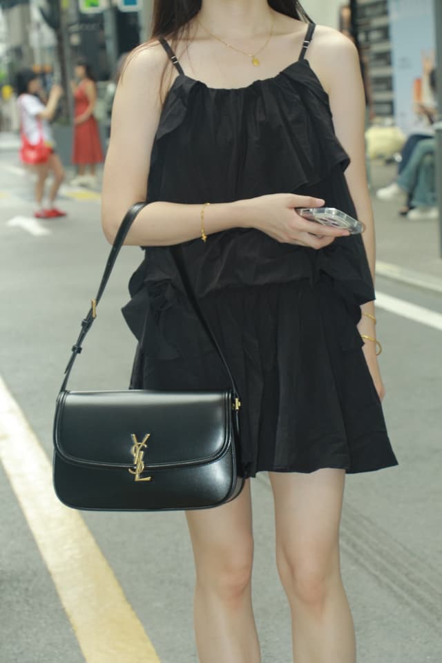 Saint Laurent Solferino Large Box Leather Bag Black Cassandre Lock | Yupoo Rep Bags image 4