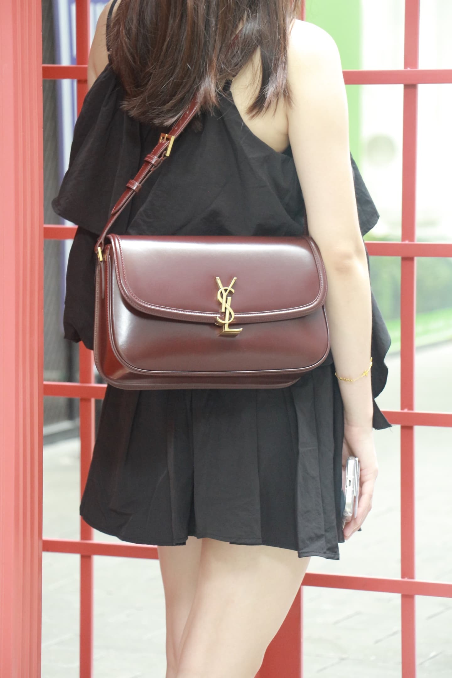 Saint Laurent Solferino Large Box Leather Bag Red Cassandre Lock | Yupoo Rep Bags