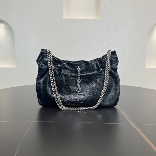 YSL Vintage Cloud Mini Leather Shoulder Black | Yupoo Rep Bags image 1