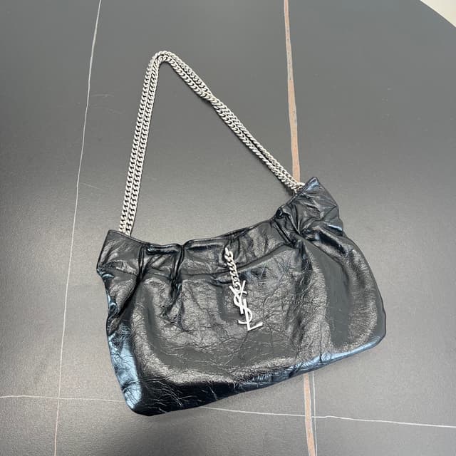 YSL Vintage Cloud Mini Leather Shoulder Black | Yupoo Rep Bags image 7
