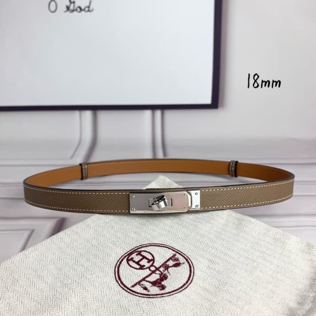 Hermes Belt Kelly 1.8cm Reversible Camel Color | Yupoo Rep Belts image 3