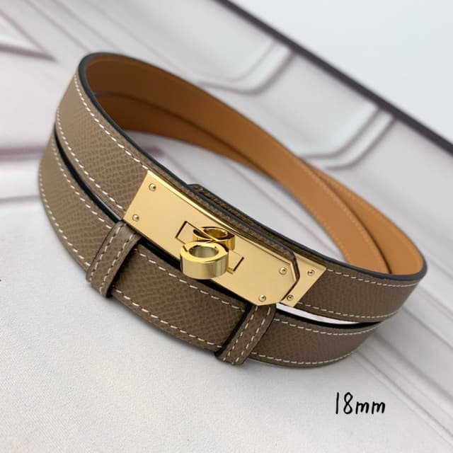 Hermes Belt Kelly 1.8cm Reversible Camel Color | Yupoo Rep Belts image 4