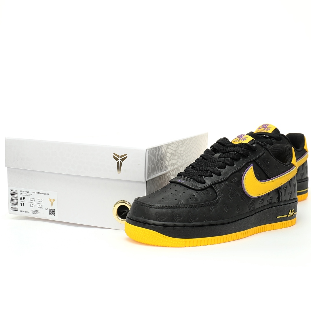 YupooPA Shoes - Kobe X Nike Af1 Low "Black Lakers" - Tribute Edition 🏀 image 9