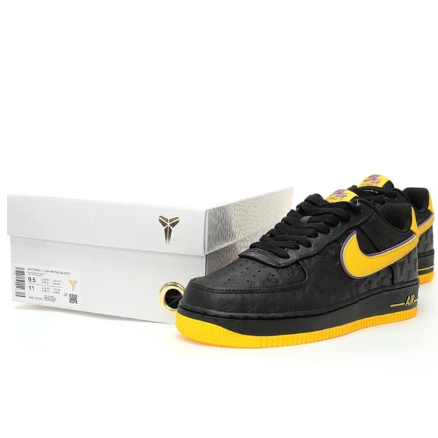 Kobe X Nike AF1 Low "Black Lakers" - Tribute | Yupoo Rep Sneakers image 9