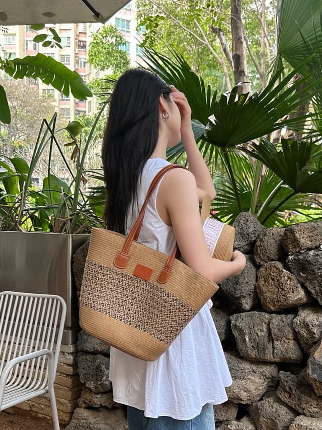 Hermes Rafia Straw Tote - Summer Beach Essential | Yupoo Rep Bags image 2