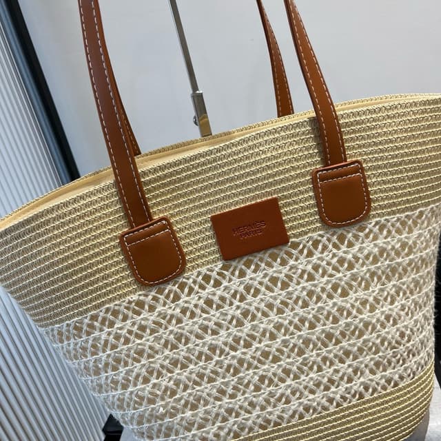 Hermes Rafia Straw Tote - Summer Essential | Yupoo Rep Bags image 7