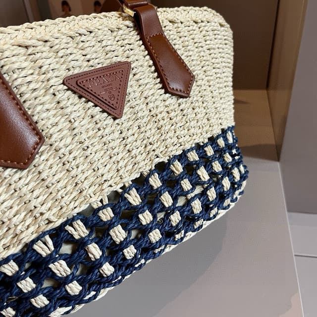 Prada Casual Rattan Tote | Yupoo Rep Bags image 3