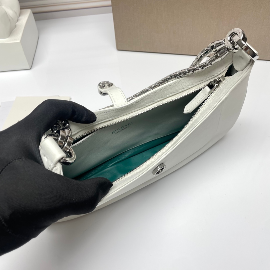 YupooPA Bulgari Serpenti Baia Shoulder Bag - Diamond White 💎 image 9
