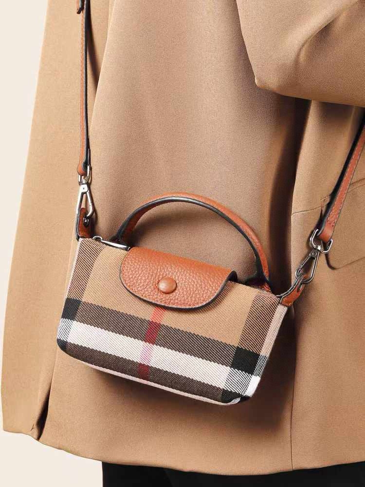 YupooPA Burberry-Inspired Check Canvas Phone Crossbody Bag📱 image 1