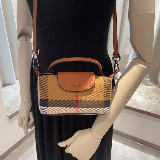 Burberry-Inspired Check Canvas Phone Crossbody | Yupoo Rep Items image 2