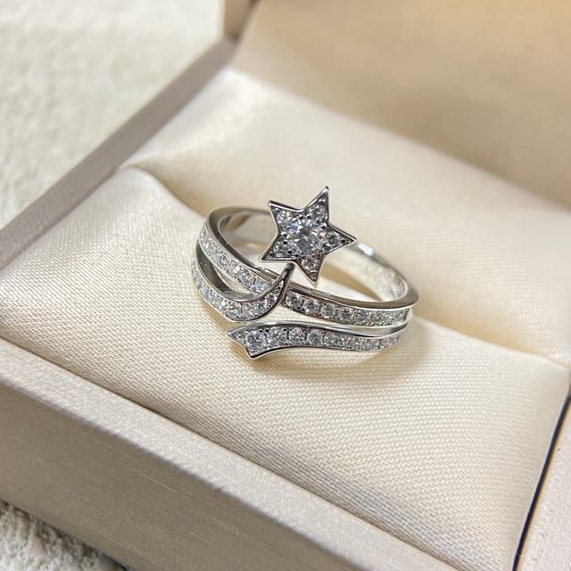 Chanel Ring New Hexagram Starry Sky Ring | Yupoo Rep Jewelry image 4