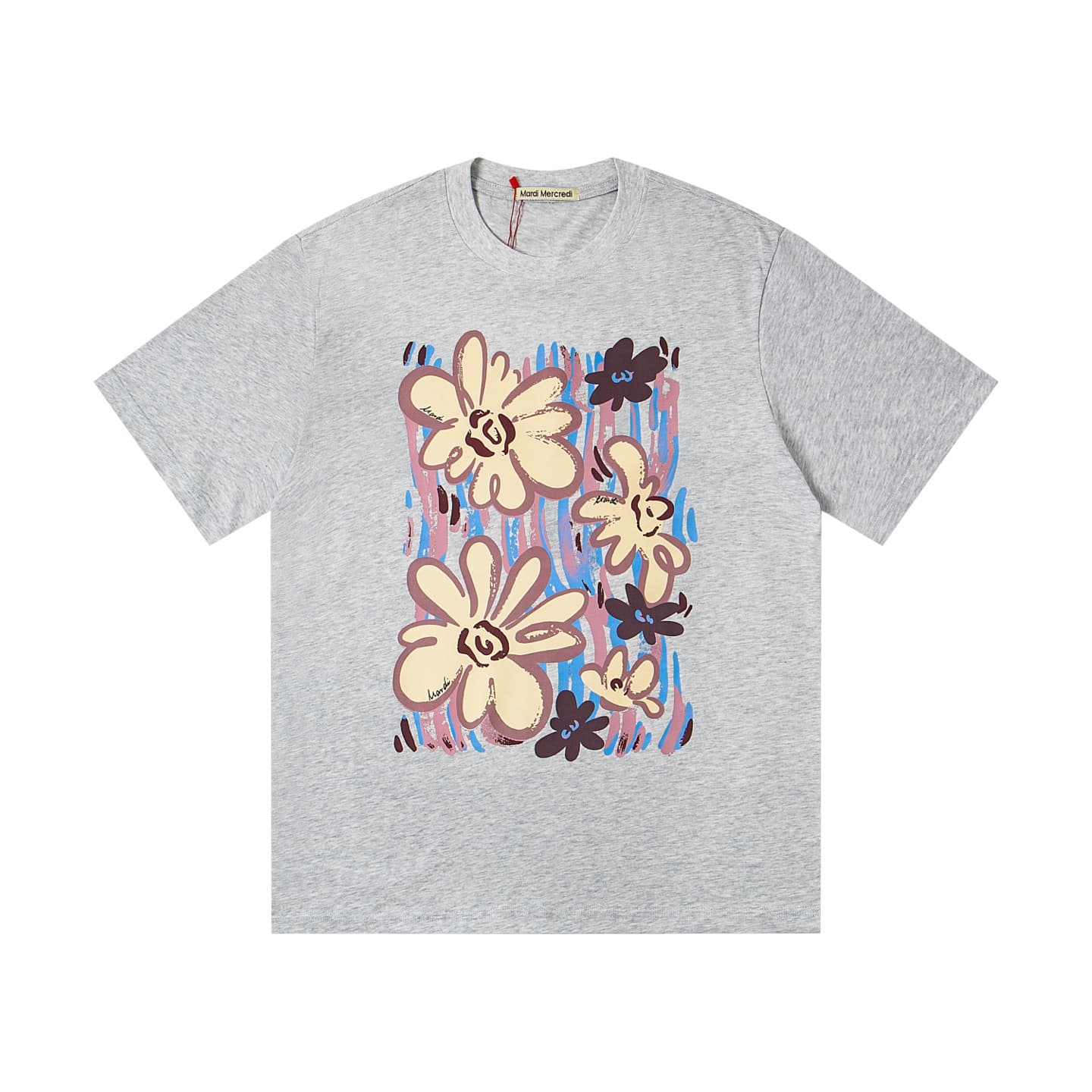 Mardi Mercredi Grey T-Shirt Yupoo Short Sleeves 015 | Yupoo Rep Clothing image 1