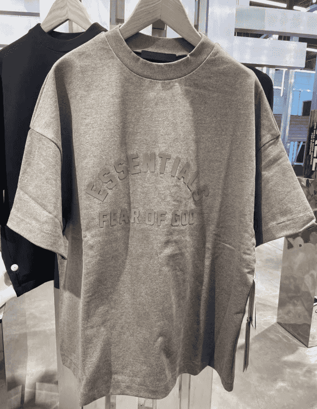 Fear Of God Essentials Heavy Short-Sleeve Tee - Heather Grey YupooPA Fog - Main Preview