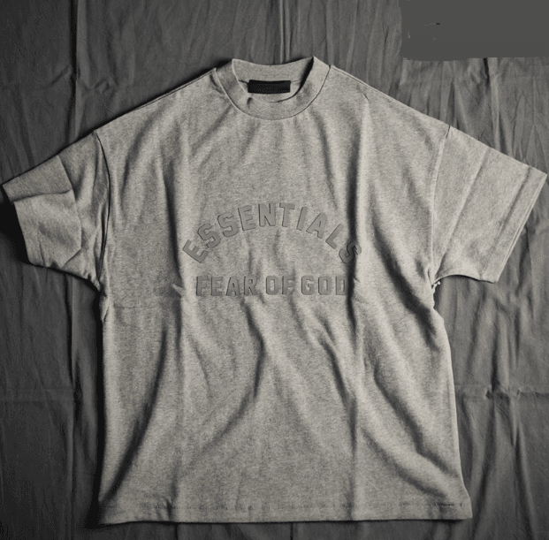 Fear Of God Essentials Heavy Short-Sleeve Tee - Heather Grey YupooPA Fog image 4