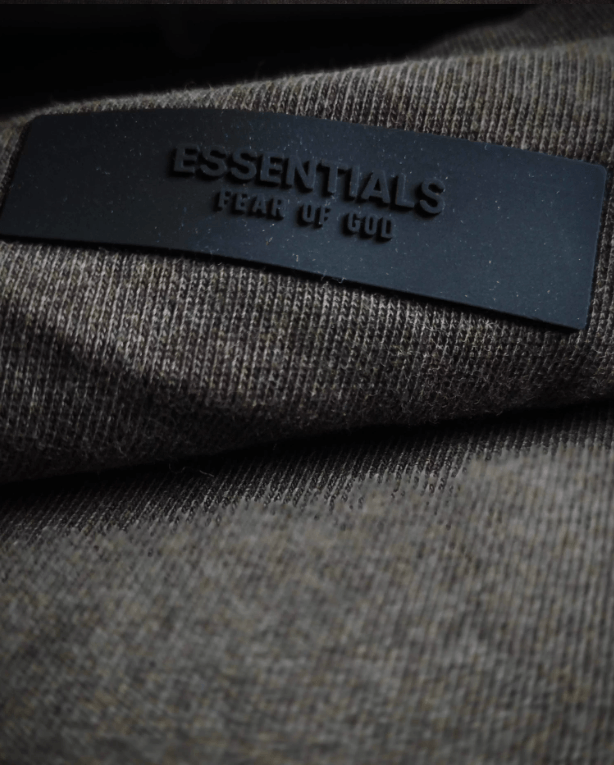 Fear Of God Essentials Heavy Short-Sleeve Tee - Heather Wood YupooPA Fog image 7