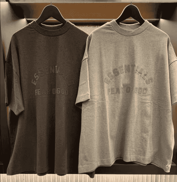 Fear Of God Essentials Heavy Short-Sleeve Tee - Heather Wood YupooPA Fog - Main Preview