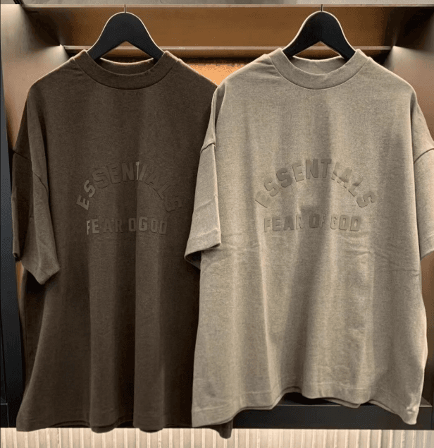 Fear Of God Essentials Heavy Short-Sleeve Tee - Heather Wood YupooPA Fog | Yupoo Rep Clothing image 1