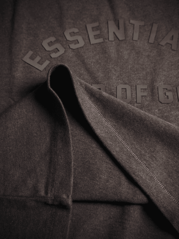 Fear Of God Essentials Heavy Short-Sleeve Tee - Heather Wood YupooPA Fog image 6