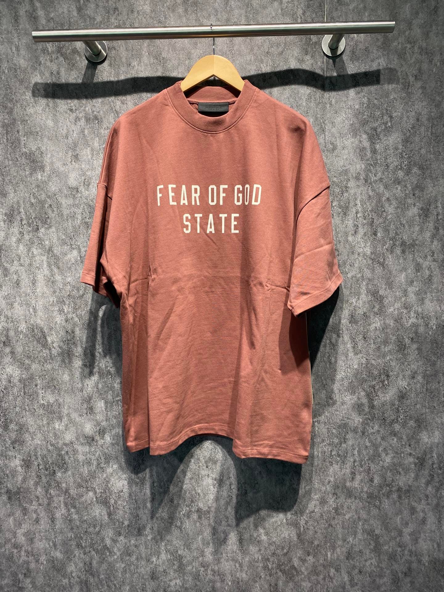 Fog Essentials Short Sleeve Special Edition Crimson Light Red | Yupoo Rep Clothing image 1