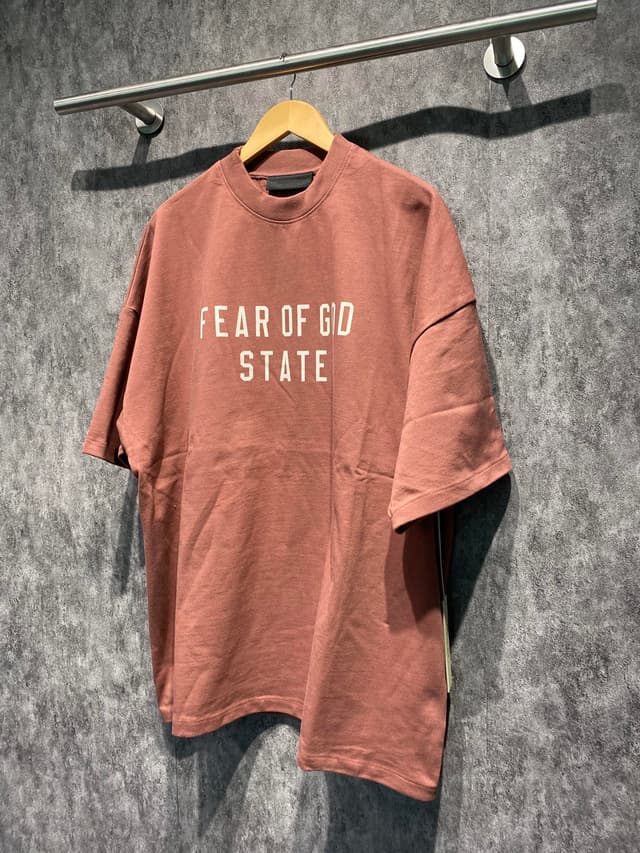 Fog Essentials Short Sleeve Special Edition Crimson Light Red | Yupoo Rep Clothing image 2