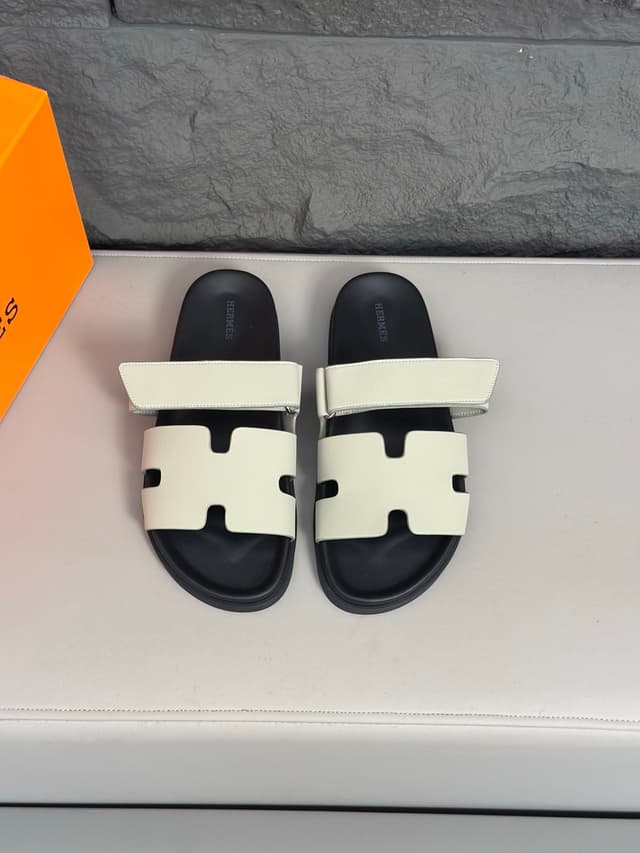 Hermès Chypre Sandals – H-Strap Flat Slides | Yupoo Rep Sneakers image 7
